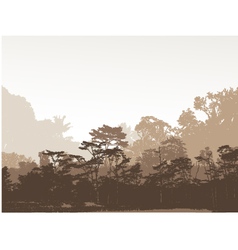 Forest silhouette background Royalty Free Vector Image