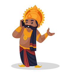 Ravana cartoon character Royalty Free Vector Image