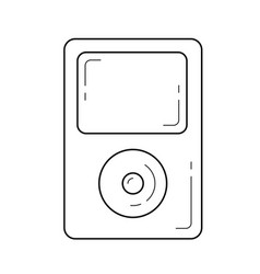 Cartoon mp3 player Royalty Free Vector Image - VectorStock