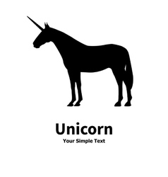 Silhouette of a running horse Royalty Free Vector Image