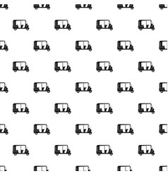 Auto rickshaw pattern seamless Royalty Free Vector Image