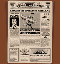 old newspaper front page vector images 56 classic newspaper template