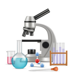 Science pattern physics or chemical experiment Vector Image