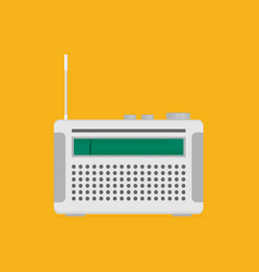 Radio flat icon Royalty Free Vector Image - VectorStock