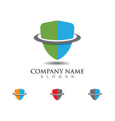 Security guard logo design shield template Vector Image
