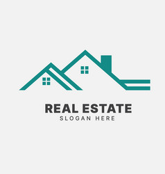 Creative real estate logo design house logo Vector Image