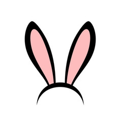 Bunny ears collection bunny ears icons isolated vector stock