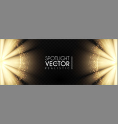 Spotlights transparent light effect show design Vector Image
