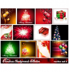 Abstract christmas light background with retro Vector Image
