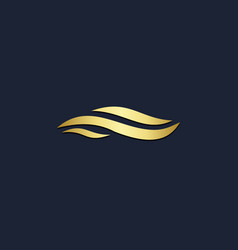Letter r wave abstract logo Royalty Free Vector Image