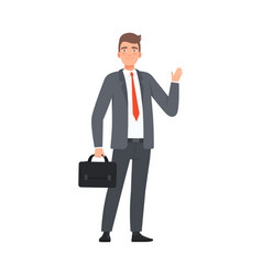 Man Saying Hi Royalty Free Vector Image - Vectorstock