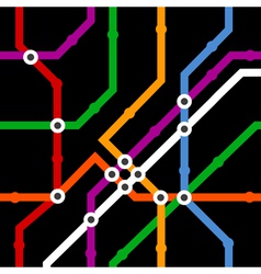 Metro scheme seamless background Royalty Free Vector Image