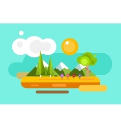  Scene background design with kids in paddle boats Vector Image