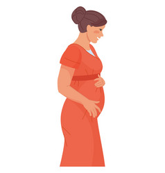 Woman pregnant Royalty Free Vector Image - VectorStock