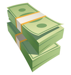 Pile of money isometric icon Royalty Free Vector Image