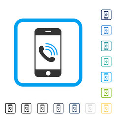 Smartphone call icon Royalty Free Vector Image
