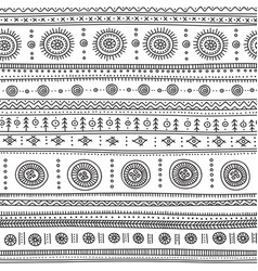 Seamless pattern with ethnic tribal symbols Vector Image