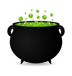 Cauldron witches potion for halloween Royalty Free Vector