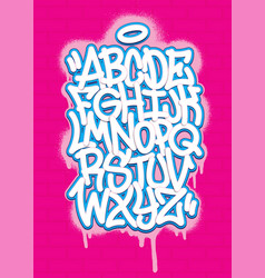 Graffiti Spray Paint Font Vector Images (over 2,400)