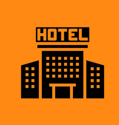 Simple hotel icons universal hotel icon to use Vector Image