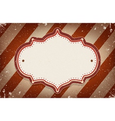 Vintage circus inspired frame Royalty Free Vector Image