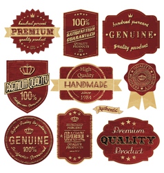 Premium quality labels best choice Royalty Free Vector Image