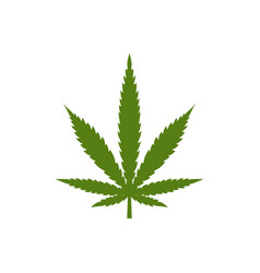 Cannabis leaf medical logo Royalty Free Vector Image