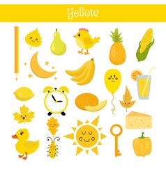 Purple Learn the color Education set of primary Vector Image