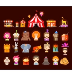 Circus icons set Royalty Free Vector Image - VectorStock