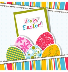 Template easter greeting card Royalty Free Vector Image