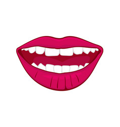 Cartoon Female Lips Smiling Vector Images (over 4,600)