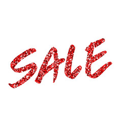 gold glitter background with text sale template vector image
