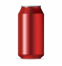 Red aluminum can icon cartoon Royalty Free Vector Image