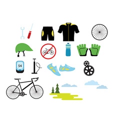 Flat set Royalty Free Vector Image - VectorStock