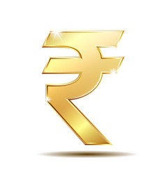 Currency symbol india indian rupee inr Royalty Free Vector