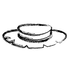 Farmer hat isolated icon Royalty Free Vector Image