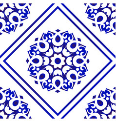 Decorative tile pattern Royalty Free Vector Image