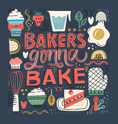 baking sayings vector images