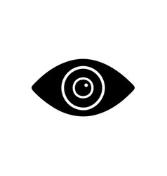 Eye icon flat design Royalty Free Vector Image