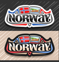 Logo for norway Royalty Free Vector Image - VectorStock