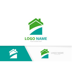 Real estate logo design inspiration Royalty Free Vector