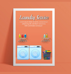Laundry Service Flyer Vector Images 85