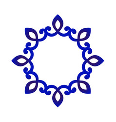 Porcelain decorative frame Royalty Free Vector Image