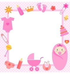 Baby Girl Frame Vector Images Over 6 600