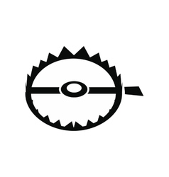 Sharp metal trap icon Royalty Free Vector Image