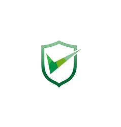 Creative shield check logo symbol Royalty Free Vector Image