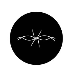 Barbed wire logo Royalty Free Vector Image - VectorStock