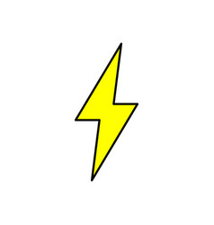 Thunder icon design template isolated Royalty Free Vector