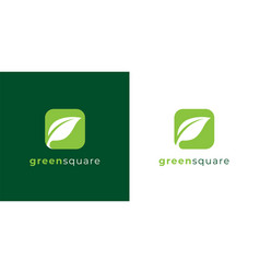 Leaf box cube cardboard logo Royalty Free Vector Image