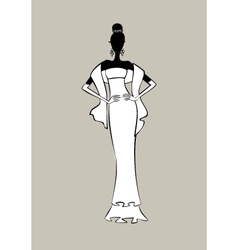 fashion gown sketch